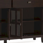 Credenza/Buffet grande a 4 ante Stratford 60, in legno massello, stile tradizionale - 17p x 60l x 34a