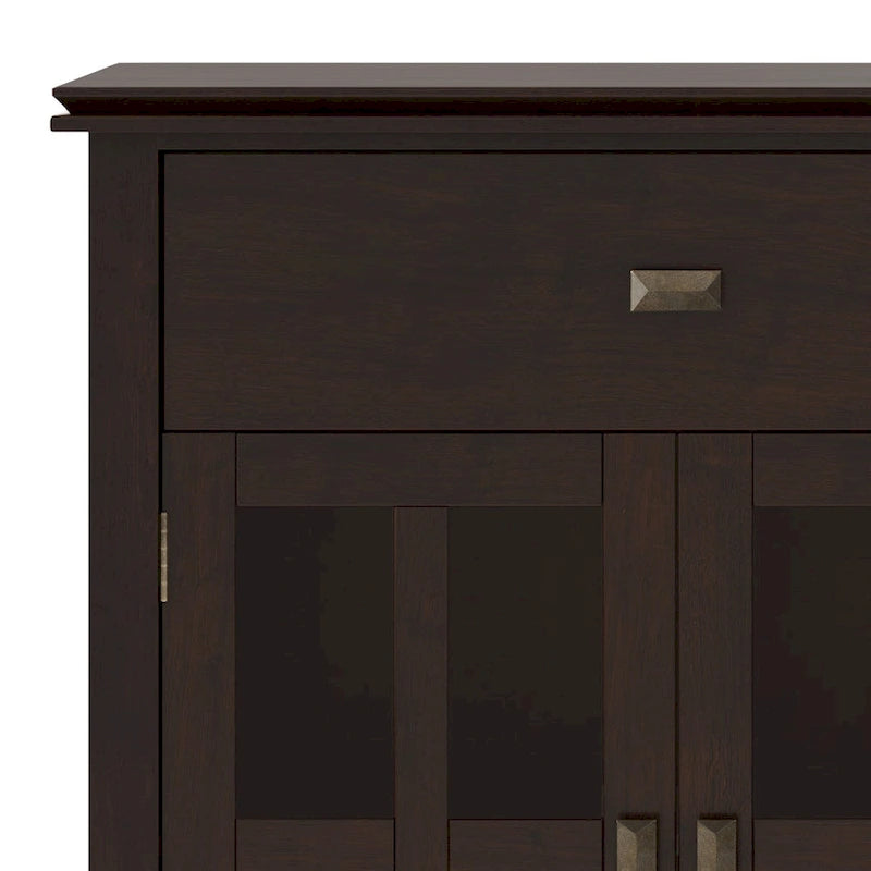 Credenza/Buffet grande a 4 ante Stratford 60, in legno massello, stile tradizionale - 17p x 60l x 34a