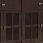 Credenza/Buffet grande a 4 ante Stratford 60, in legno massello, stile tradizionale - 17p x 60l x 34a