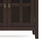 Credenza/Buffet grande a 4 ante Stratford 60, in legno massello, stile tradizionale - 17p x 60l x 34a