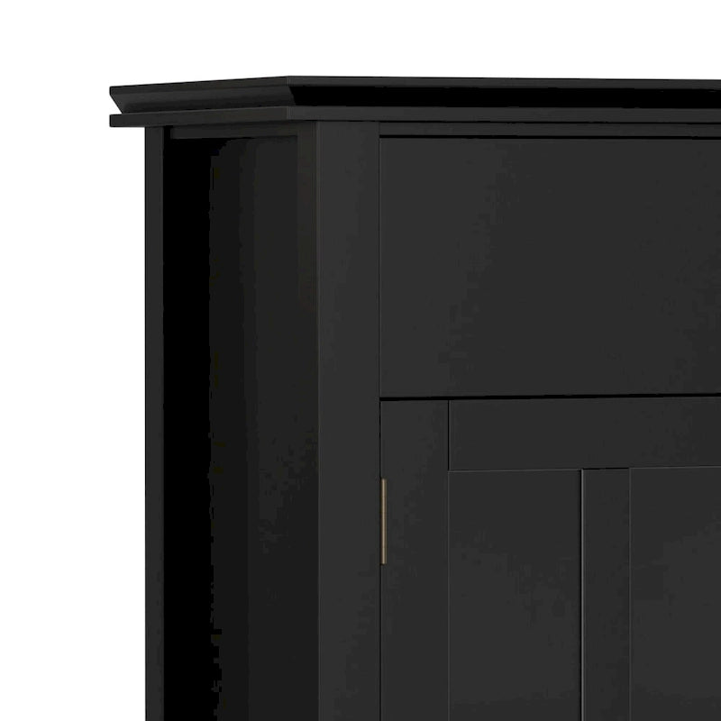 Credenza/Buffet grande a 4 ante Stratford 60, in legno massello, stile tradizionale - 17p x 60l x 34a