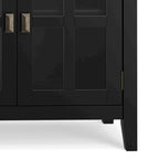 Credenza/Buffet grande a 4 ante Stratford 60, in legno massello, stile tradizionale - 17p x 60l x 34a