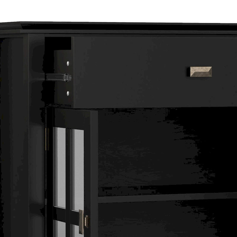 Credenza/Buffet grande a 4 ante Stratford 60, in legno massello, stile tradizionale - 17p x 60l x 34a