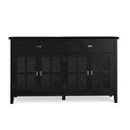 Credenza/Buffet grande a 4 ante Stratford 60, in legno massello, stile tradizionale - 17p x 60l x 34a