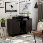 Credenza portavino contemporanea nera/cappuccino — 1 Unità