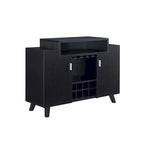 Credenza portavino contemporanea nera/cappuccino — 1 Unità