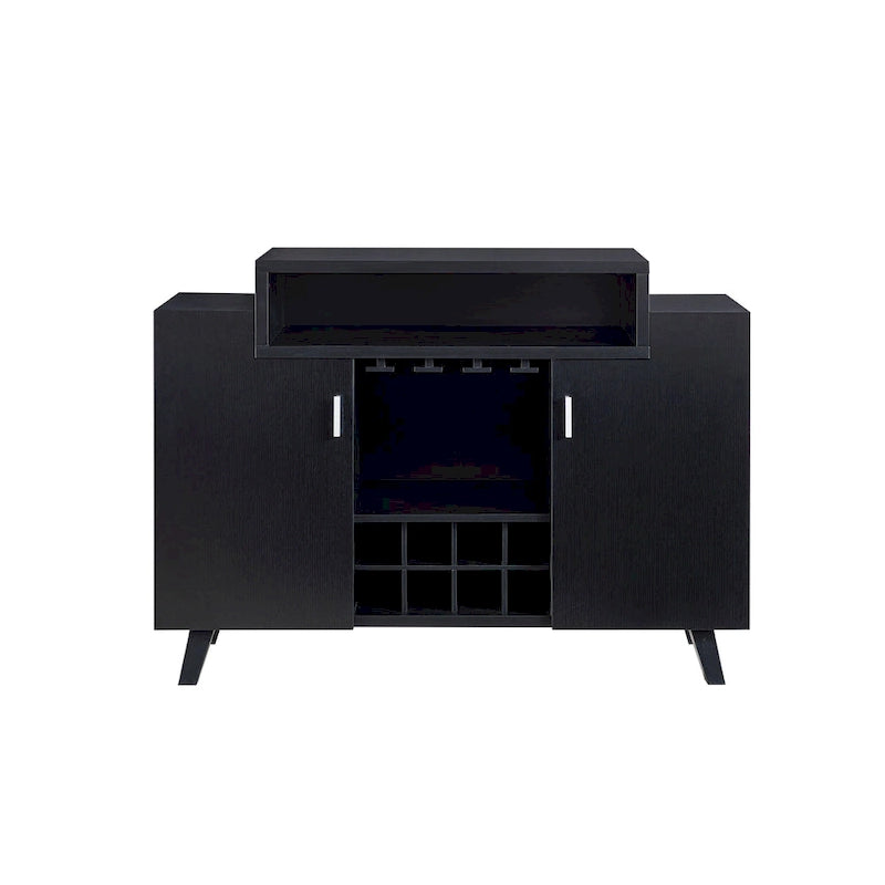 Credenza portavino contemporanea nera/cappuccino — 1 Unità