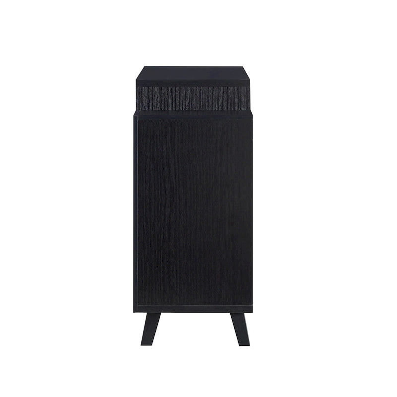 Credenza portavino contemporanea nera/cappuccino — 1 Unità