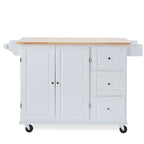Carrello da cucina con anta a ribalta e 3 cassetti