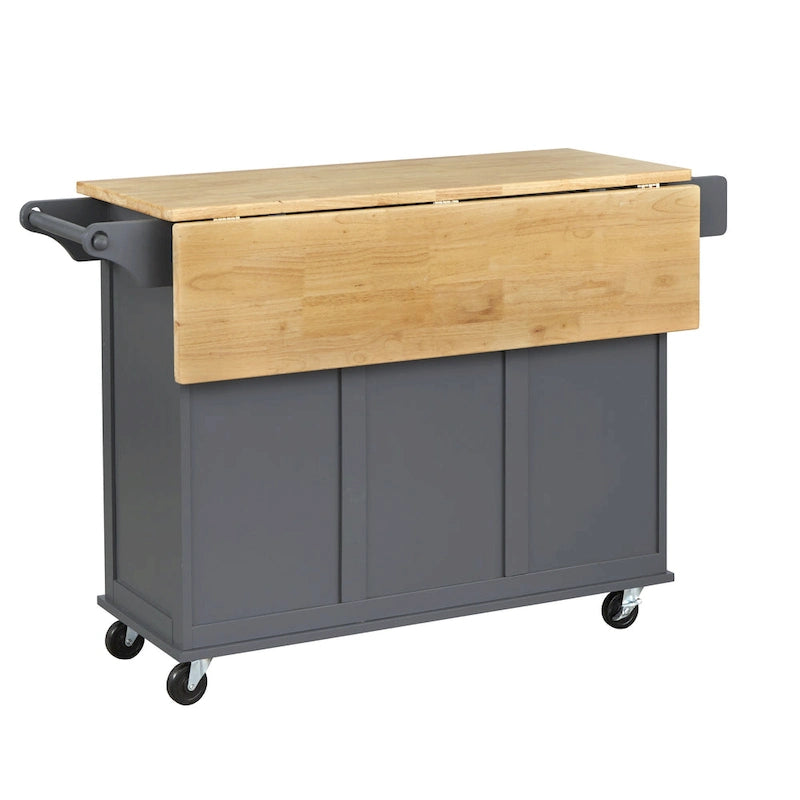 Carrello da cucina con anta a ribalta e 3 cassetti