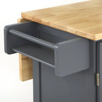 Carrello da cucina con anta a ribalta e 3 cassetti