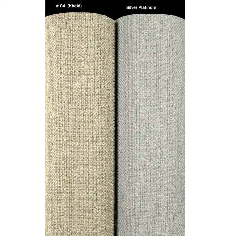 Baule/Panca Contenitore Beige, Imbottito con 8 Bottoni
