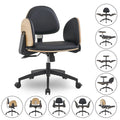 Sedia da meditazione regolabile nera Sedia ergonomica reclinabile da ufficio e da gaming