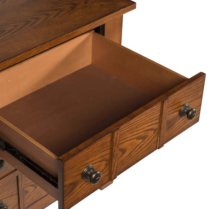 Comodino Rustico "Grandpa's Cabin" per Camera da Letto - Sandstone o Rovere Anticato