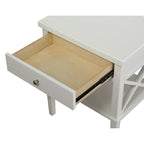 Comodino in legno multicolore con cassetto e ripiano inferiore – Singolo