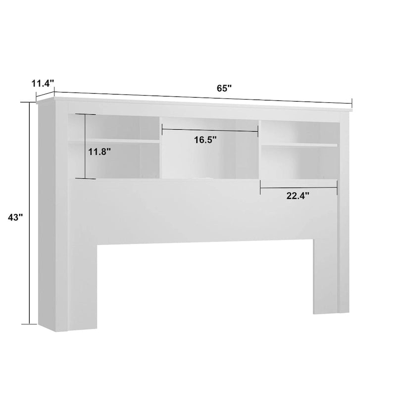 Testata libreria 65L x 43A con luce