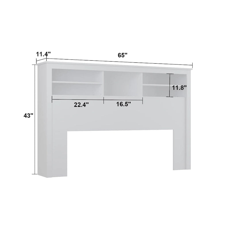 Testata libreria 65L x 43A con luce