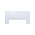 Testiera a pannello piatto a muro bianco sporco / rovere / caramello, adatta per letto king size / queen size / full size, installazione da 1 persona