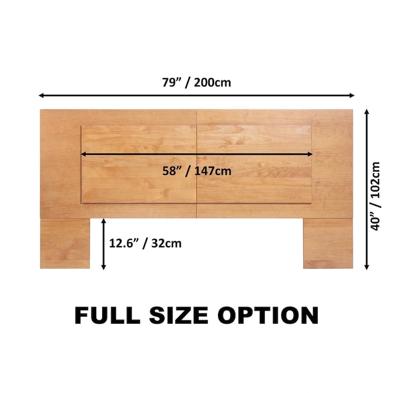 Testiera a pannello piatto a muro bianco sporco / rovere / caramello, adatta per letto king size / queen size / full size, installazione da 1 persona