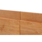 Testiera a pannello piatto a muro bianco sporco / rovere / caramello, adatta per letto king size / queen size / full size, installazione da 1 persona