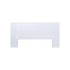Testiera a pannello piatto a muro bianco sporco / rovere / caramello, adatta per letto king size / queen size / full size, installazione da 1 persona