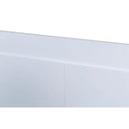 Testiera a pannello piatto a muro bianco sporco / rovere / caramello, adatta per letto king size / queen size / full size, installazione da 1 persona