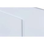 Testiera a pannello piatto a muro bianco sporco / rovere / caramello, adatta per letto king size / queen size / full size, installazione da 1 persona