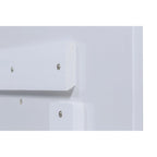 Testiera a pannello piatto a muro bianco sporco / rovere / caramello, adatta per letto king size / queen size / full size, installazione da 1 persona
