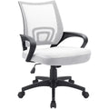 Sedia da scrivania ergonomica in rete con braccioli, girevole, regolabile per ufficio