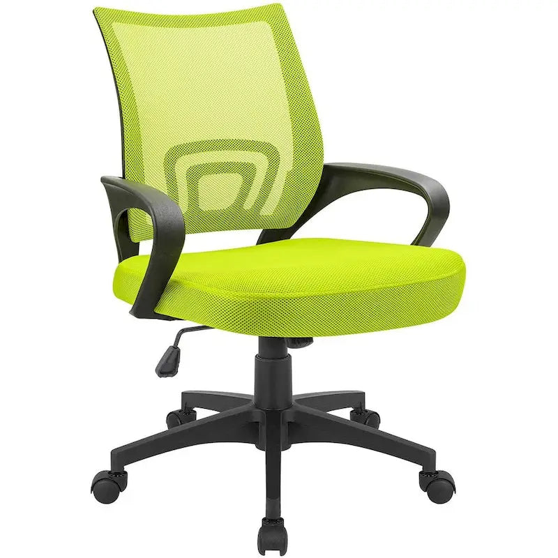 Sedia da scrivania ergonomica in rete con braccioli, girevole, regolabile per ufficio