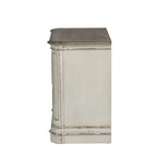 Comodino tradizionale a 2 cassetti Antique White / Weathered Bisque, 1 persona