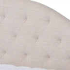 Daybed moderno grigio/beige con letto estraibile — Per 2 persone, misure full e queen