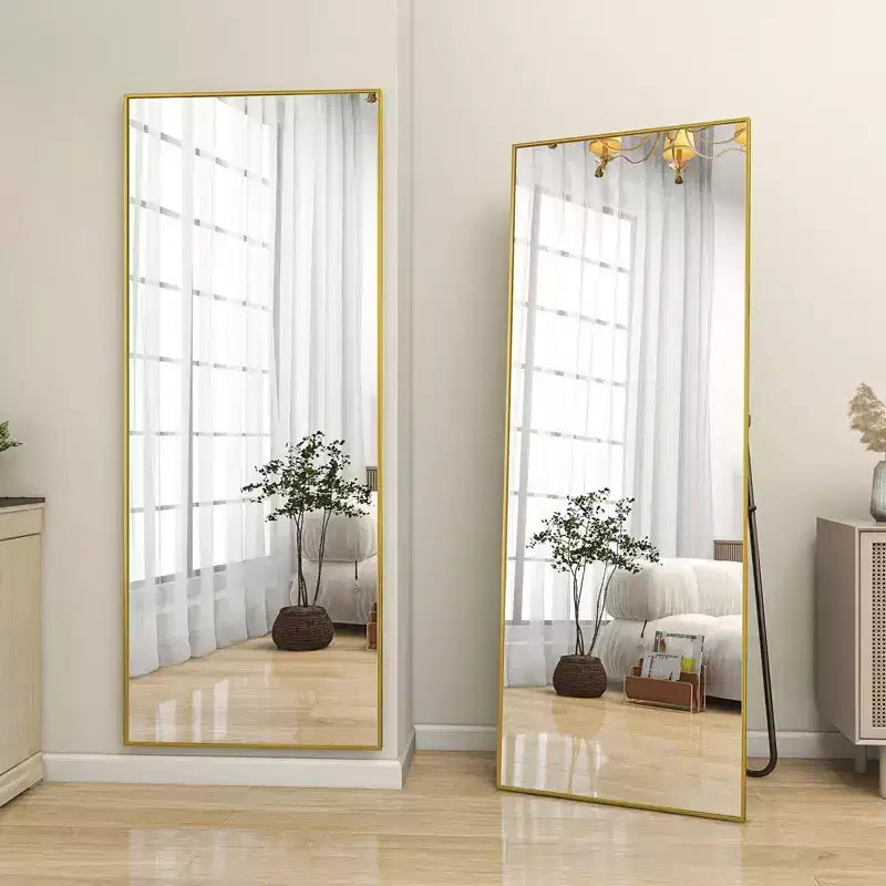HOMLUX Specchio da terra rettangolare 64x21/58x18, a figura intera, per bagno