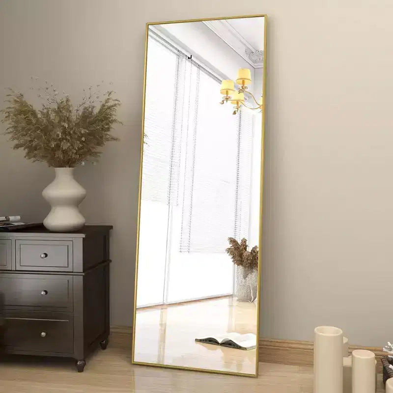 HOMLUX Specchio da terra rettangolare 64x21/58x18, a figura intera, per bagno