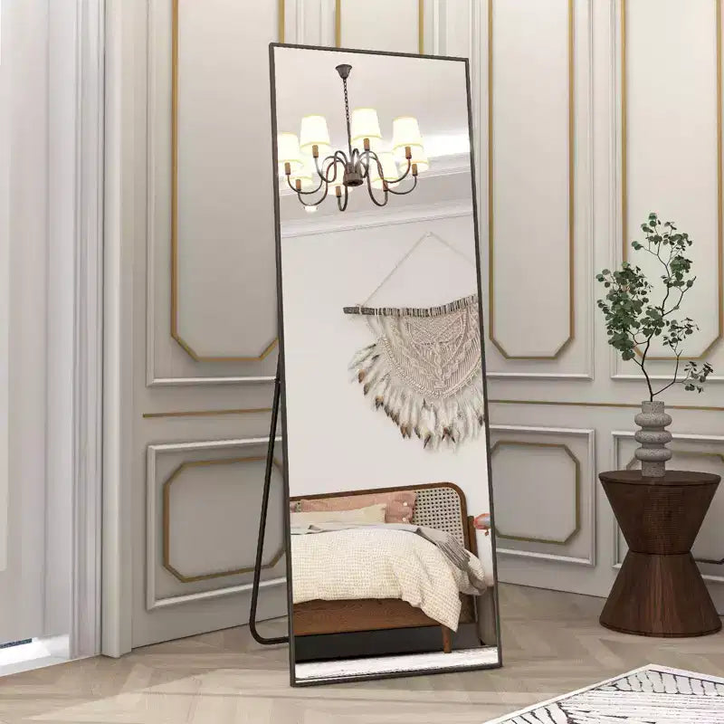 HOMLUX Specchio da terra rettangolare 64x21/58x18, a figura intera, per bagno