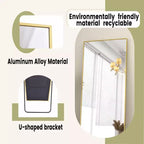 HOMLUX Specchio da terra rettangolare 64x21/58x18, a figura intera, per bagno