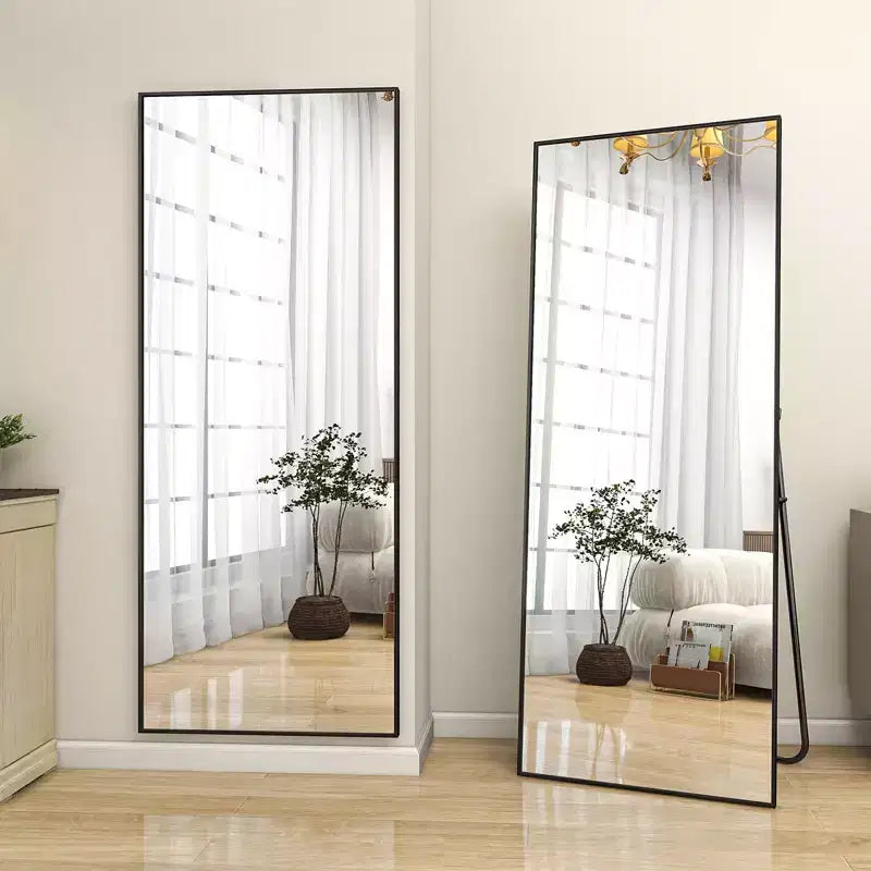 HOMLUX Specchio da terra rettangolare 64x21/58x18, a figura intera, per bagno