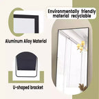HOMLUX Specchio da terra rettangolare 64x21/58x18, a figura intera, per bagno