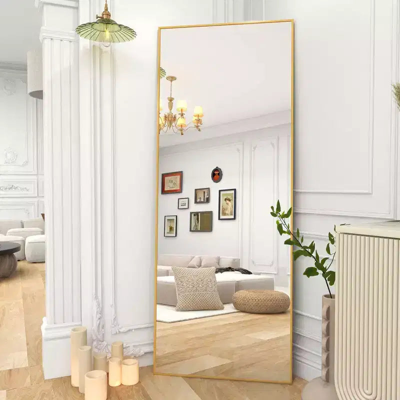 HOMLUX Specchio da terra rettangolare 64x21/58x18, a figura intera, per bagno