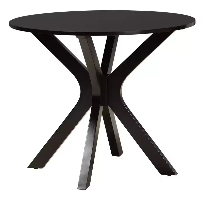 Set da pranzo moderno Baxton Studio Karel in tessuto e legno