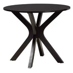 Set da pranzo moderno Baxton Studio Karel in tessuto e legno