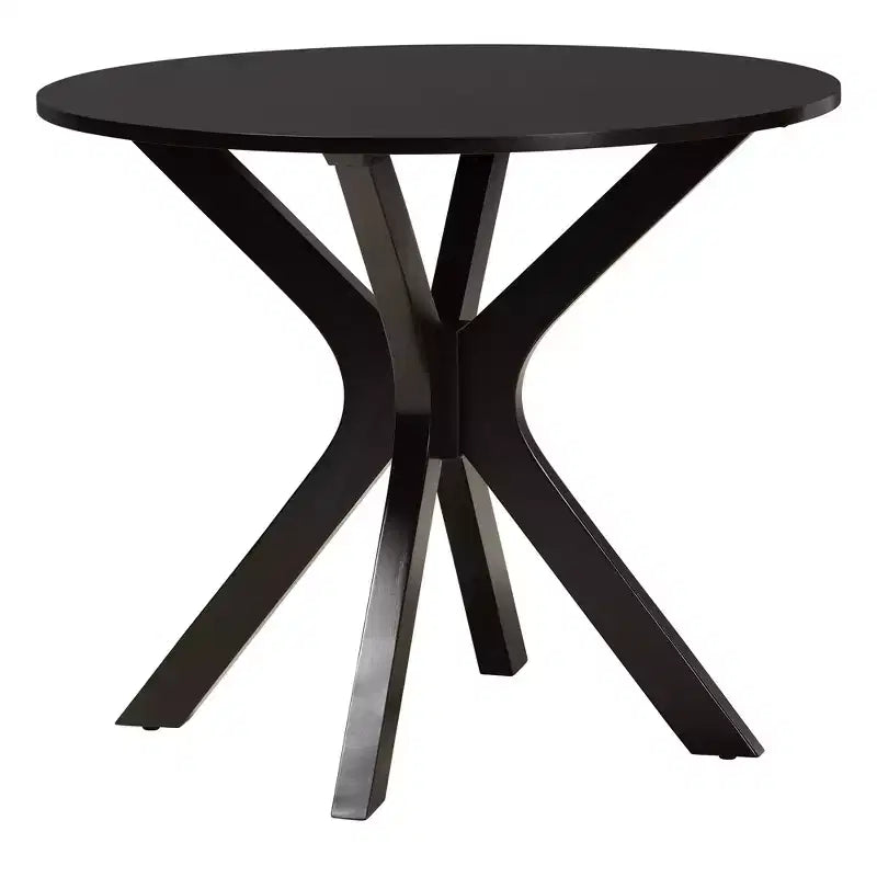 Set da pranzo moderno Baxton Studio Karel in tessuto e legno