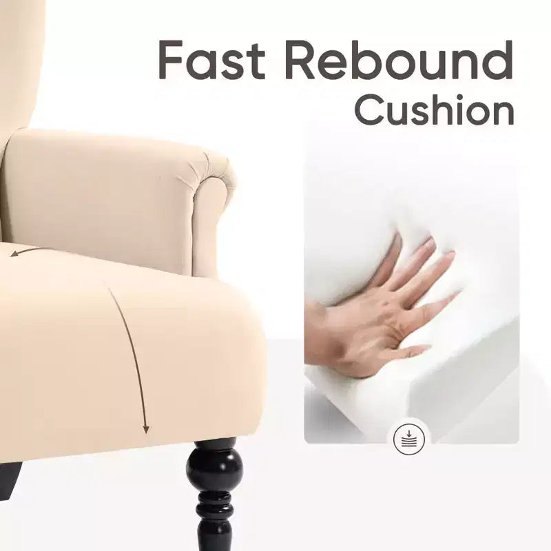 Poltrona a pozzetto in velluto larga 80 cm Hyleory