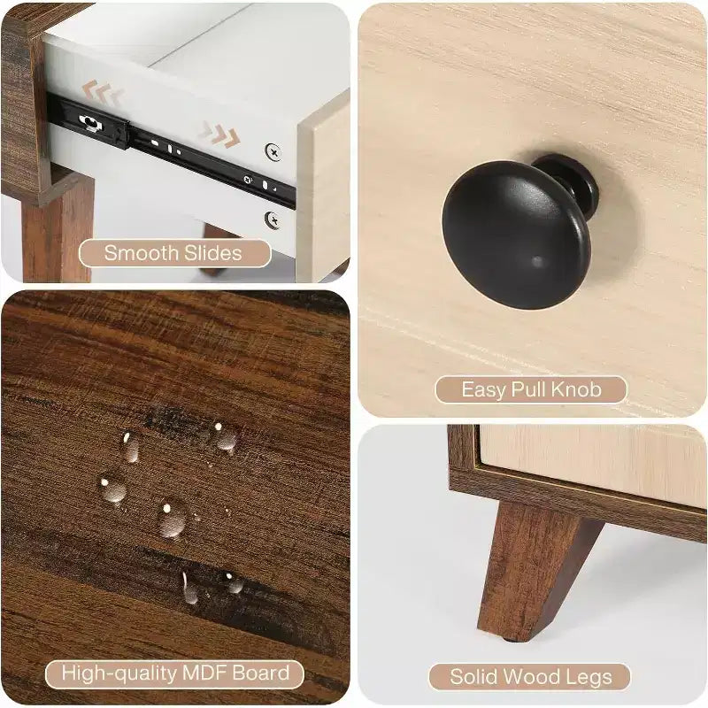 Scrivania per computer Lantine da 51 pollici con 5 cassetti