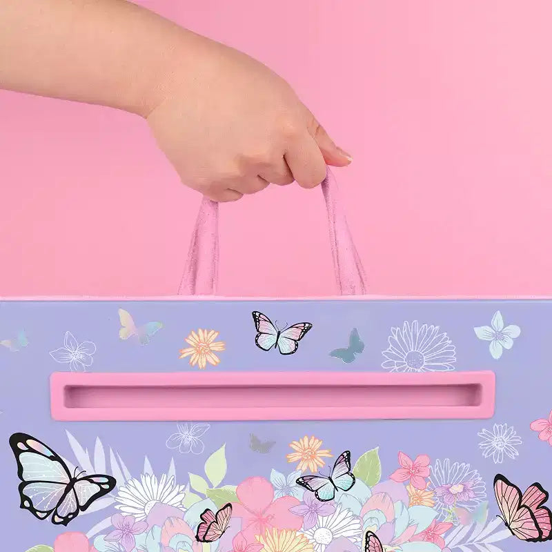 Make It Real: Scrittoio da grembo farfalla - Pastello viola e farfalle