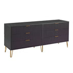 Manhattan Comfort Dumbo Set Comò a 5 Cassetti, Comò a 6 Cassetti e Comodino da 3 Pezzi