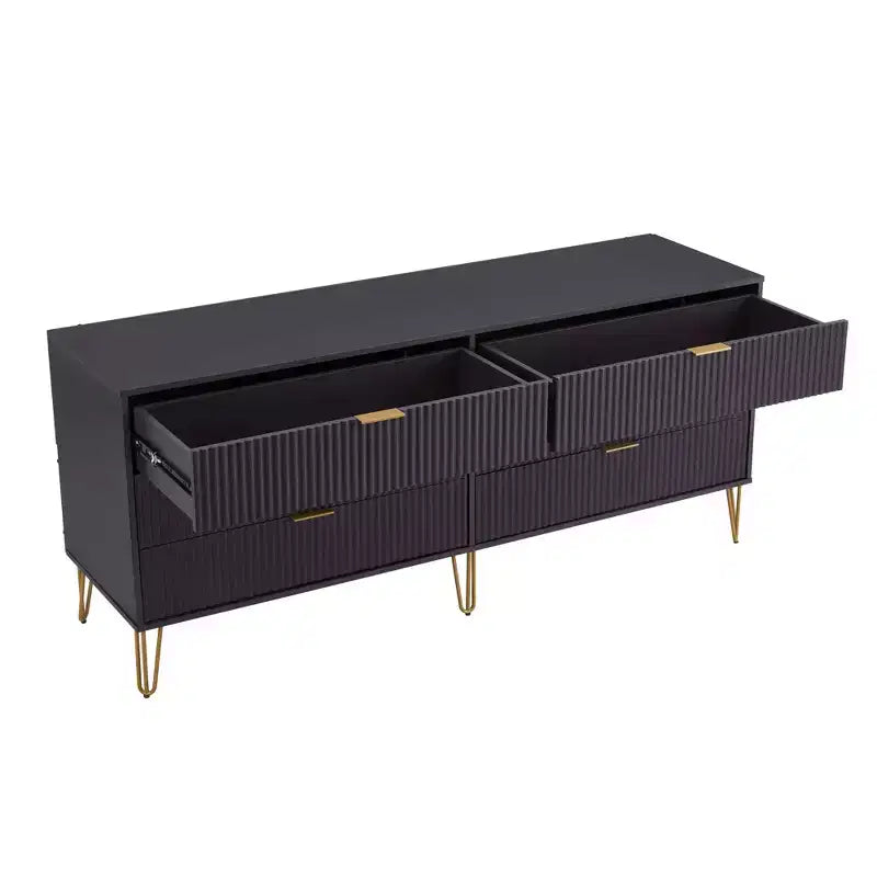 Manhattan Comfort Dumbo Set Comò a 5 Cassetti, Comò a 6 Cassetti e Comodino da 3 Pezzi