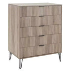 Manhattan Comfort Dumbo Set Comò a 5 Cassetti, Comò a 6 Cassetti e Comodino da 3 Pezzi