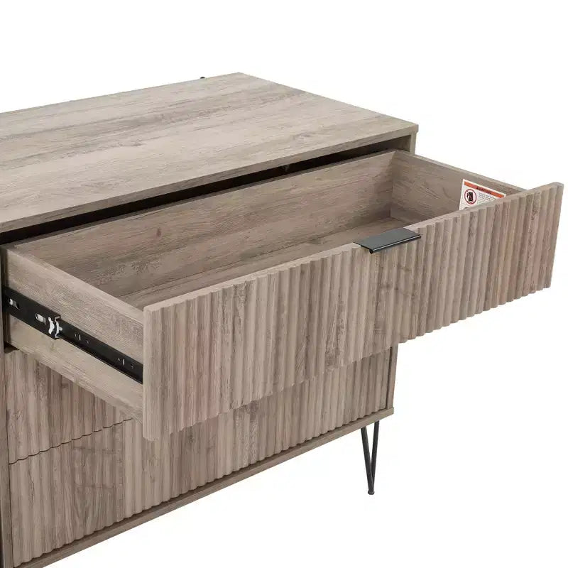 Manhattan Comfort Dumbo Set Comò a 5 Cassetti, Comò a 6 Cassetti e Comodino da 3 Pezzi