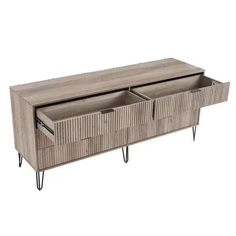 Manhattan Comfort Dumbo Set Comò a 5 Cassetti, Comò a 6 Cassetti e Comodino da 3 Pezzi